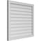 Ekena Millwork Vertical Surface Mount PVC Gable Vnt: Non-Functional, w/2"W x 1-1/2"H, Brickmould Frame, 34"W x 32"H GVPVE34X3202SN - alternate 3